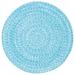 Blue/White 48 x 0.13 in Indoor Area Rug - August Grove® Aluta Chevron Handmade Flatweave Cotton Blue/Ivory Area Rug Cotton | Wayfair