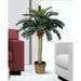 Bay Isle Home™ Artificial Palm Tree in Basket Silk/Wood/Plastic in White | 48 H x 36 W x 36 D in | Wayfair 9A72C33B5BDB43B1B338778421764176