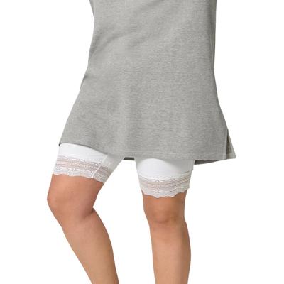 Plus Size Women's Lace Hem Bike Shorts by ellos in...