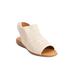 Extra Wide Width Women's The Alanna Sandal by Comfortview in White (Size 7 1/2 WW)