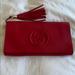 Gucci Bags | Gucci Leather Soho Disco Clutch | Color: Red | Size: Os