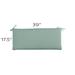 Replacement Bench Cushion - 39x17.5 - Box Edge, Canopy Stripe Cornflower/White Sunbrella - Ballard Designs Canopy Stripe Cornflower/White Sunbrella - Ballard Designs