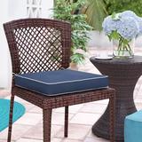 Latitude Run® Outdoor Sunbrella Seat Cushion Acrylic, Spun Polyester in Blue | 29 W x 23 D in | Wayfair D33AEC5F5075414C857336B18D60973A