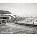 Ebern Designs Balmers Bathing Beach, Historic Coney Island - Wrapped Canvas Photograph Print Canvas, in Black/White | Wayfair