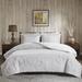 Woolrich Teton Embroidered Plush Quilt Set Polyester/Polyfill/Microfiber in White | King/Cal. King Coverlet + 2 King Shams | Wayfair WR13-2058