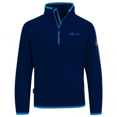 Trollkids - Kid's Nordland Half Zip - Fleecepullover Gr 164 blau