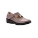 Extra Wide Width Women's Golda Mary Jane Flat by Propet in Grey (Size 9 1/2 WW)