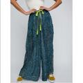 Free People Pants & Jumpsuits | Free People Sleepin In Pant Navy Combo | Color: Blue/Green | Size: S