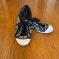 Coach Shoes | Coach Sneakers With Black Sequin Accent | Color: Black | Size: 6