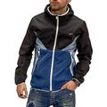 Jack & Jones Colour Blocking Casual Streetwear Men's Hooded Jacket - Multicolour - 52 Black