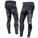 Women's Concepts Sport Black New York Giants Burst Tie Dye Leggings