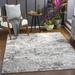 Dilan 6'7" x 9' Modern Bohemian Solid Grey Charcoal/Cream/Light Gray/Gray Area Rug - Hauteloom