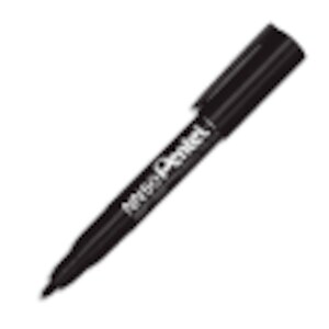Pentel Permanent-Marker GREEN-LABEL NN50, schwarz Image