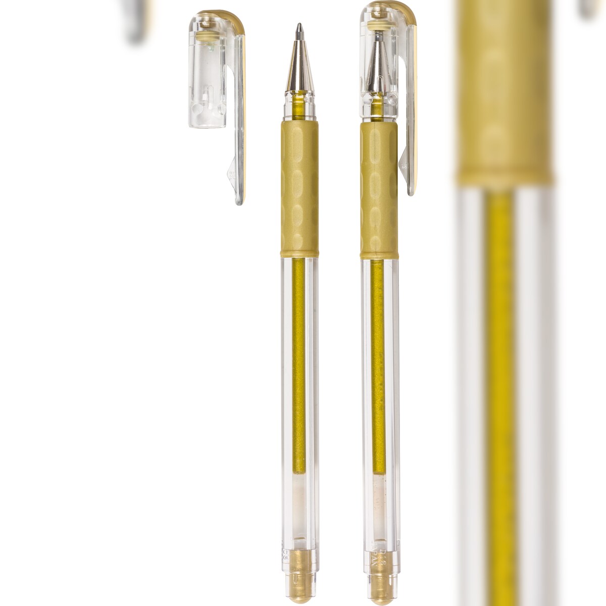 Pentel Gel-Tintenroller Hybrid METALLIC KOMFORT K118M, Mine KF8, 0,4 mm, gold Image