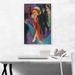 ARTCANVAS Street w/ Red Streetwalker 1914 by Ernst Ludwig Kirchner - Wrapped Canvas Print Canvas in Indigo/Red | 26 H x 18 W x 1.5 D in | Wayfair