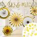 Creative Converting 17 Piece Mr. & Mr. Decoration Kit in White/Yellow | 60 W x 0.01 D in | Wayfair DTCMRMR1A