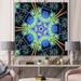 East Urban Home Fractal Portal Magic XIII - Graphic Art Print on Canvas Canvas, Wood in Blue/Green | 30 H x 30 W x 1 D in | Wayfair