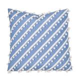 Eastern Accents Outdoor Celerie Kemble Square Pillow Cover & Insert Polyester/Polyfill/Sunbrella® in Blue | 20 H x 20 W x 6 D in | Wayfair