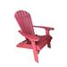 Rosecliff Heights Ansel Folding Adirondack Chair - Poly Outdoor Furniture Plastic/Resin in Pink | 48 H x 27.75 W x 45 D in | Wayfair