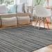 Blue 48 x 0.01 in Area Rug - Highland Dunes Toucha Abstract Handmade Flatweave Skyview Denim Area Rug Cotton/Jute & Sisal | 48 W x 0.01 D in | Wayfair