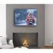 The Holiday Aisle® Christmas in the Woods Holiday - Wrapped Canvas Photograph Print Metal in Blue/Gray/Red | 30 H x 40 W x 1 D in | Wayfair