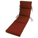 Latitude Run® Kippie Indoor/Outdoor Sunbrella Chaise Lounge Cushion, Terracotta in Red/Brown | 3 H x 22 W in | Wayfair