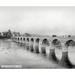 Ebern Designs Stone Arch Bridge, Historic Minneapolis - Wrapped Canvas Photograph Print Canvas, in Black/White | 20 H x 24 W x 1.5 D in | Wayfair