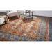 Blue/Orange 102 x 0.28 in Area Rug - Birch Lane™ Rigsby Oriental Hand-Knotted Wool/Cotton Orange/Blue Area Rug Wool | 102 W x 0.28 D in | Wayfair