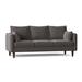 Union Rustic Kaveen 83" Round Arm Sofa Polyester in Gray/Brown | 37 H x 83 W x 36 D in | Wayfair F86382F571A74CD1BA17C47A9F2B652B