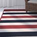 Blue/Red 120 x 0.5 in Area Rug - Breakwater Bay Youngblood Red/Cream/Blue Area Rug | 120 W x 0.5 D in | Wayfair 17CA33BC40A64F2A997ADDBB5615B5B3