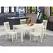 Holbeach Butterfly Leaf Rubberwood Solid Wood Dining Set Wood in White Laurel Foundry Modern Farmhouse® | Wayfair CB01EA7EEABD4B72A417679B8B082D87