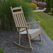 Gracie Oaks Aaliayh Classic Porch Outdoor Rocking Chair in Brown | 38 H x 28 W x 32 D in | Wayfair 282E670F28C442BE98F25C037CC97612