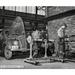 Ebern Designs FSA Warehouse Depot, Historic Atlanta - Wrapped Canvas Photograph Print Metal in Black/White | 30 H x 40 W x 1.5 D in | Wayfair