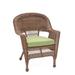 Bay Isle Home™ Arliss Patio Chair w/ Cushions Wicker/Rattan in Gray/Indigo/Brown | 36 H x 26 W x 29.5 D in | Wayfair