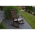 Gracie Oaks Aaliayh Classic Porch Outdoor Rocking Chair, Steel in Brown | 38 H x 28 W x 32 D in | Wayfair 053771A6716D44039E59B2671F7A82C3