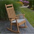 Gracie Oaks Aaliayh Classic Porch Outdoor Rocking Chair, Steel in Brown | 38 H x 28 W x 32 D in | Wayfair C2F3E3E98B1B42BC97DE9AD4FB39E4AB