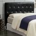 Ivy Bronx Devis Tufted Standard Bed Upholstered/Metal/Faux leather in Black | 41.25 H x 63.5 W x 86 D in | Wayfair A981CAFF4F8E428BB4993F4CF02CE415