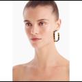 J. Crew Jewelry | J.Crew Square Acetate Hoop Earrings In Tortoise! | Color: Brown | Size: Os