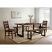 Millwood Pines Graff 5 - Piece Dining Set Wood/Metal in Brown | 29.75 H in | Wayfair BF152867F7384C0391818E780D432B4B