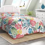 Bay Isle Home™ Whittemore Comforter Set Polyester/Polyfill/Cotton in Blue/Green/Pink | Queen Comforter + 2 Standard Shams | Wayfair