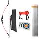 AMEYXGS Archery Youth Recurve Bow and Arrow Set 15lbs Children Takedown Recurve Bow Shooting Game Gift Bow Kit for Kid Target Practice Right Left Hand (Red)
