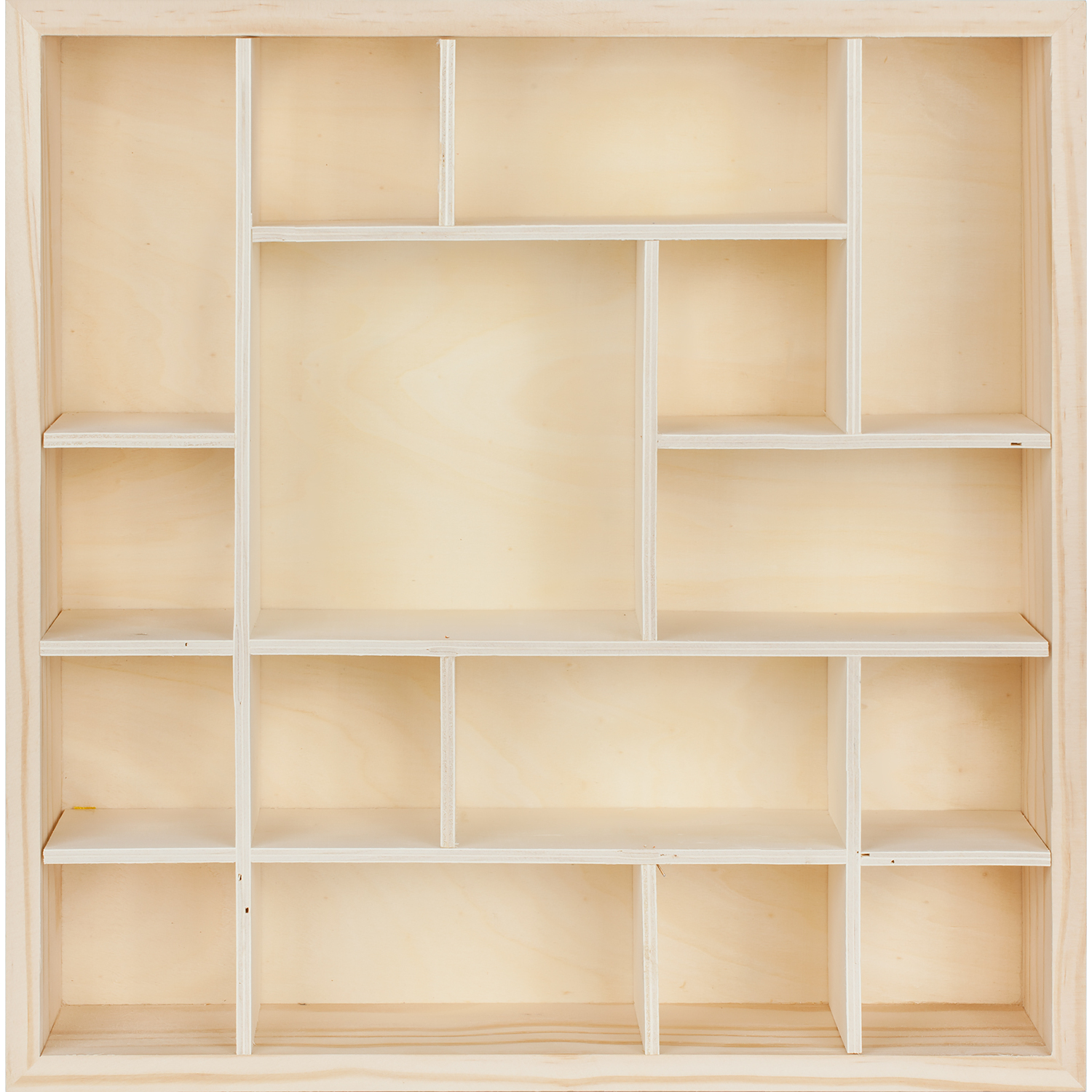 Etagère de rangement en bois, carré