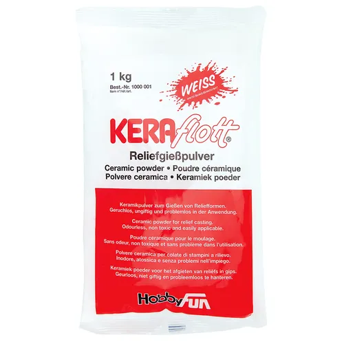 Poudre de moulage Keraflott, blanc, 1 kg