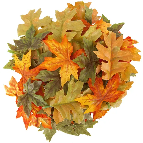 Feuilles d'érable et de chêne, 6-8 cm, 72 pièces