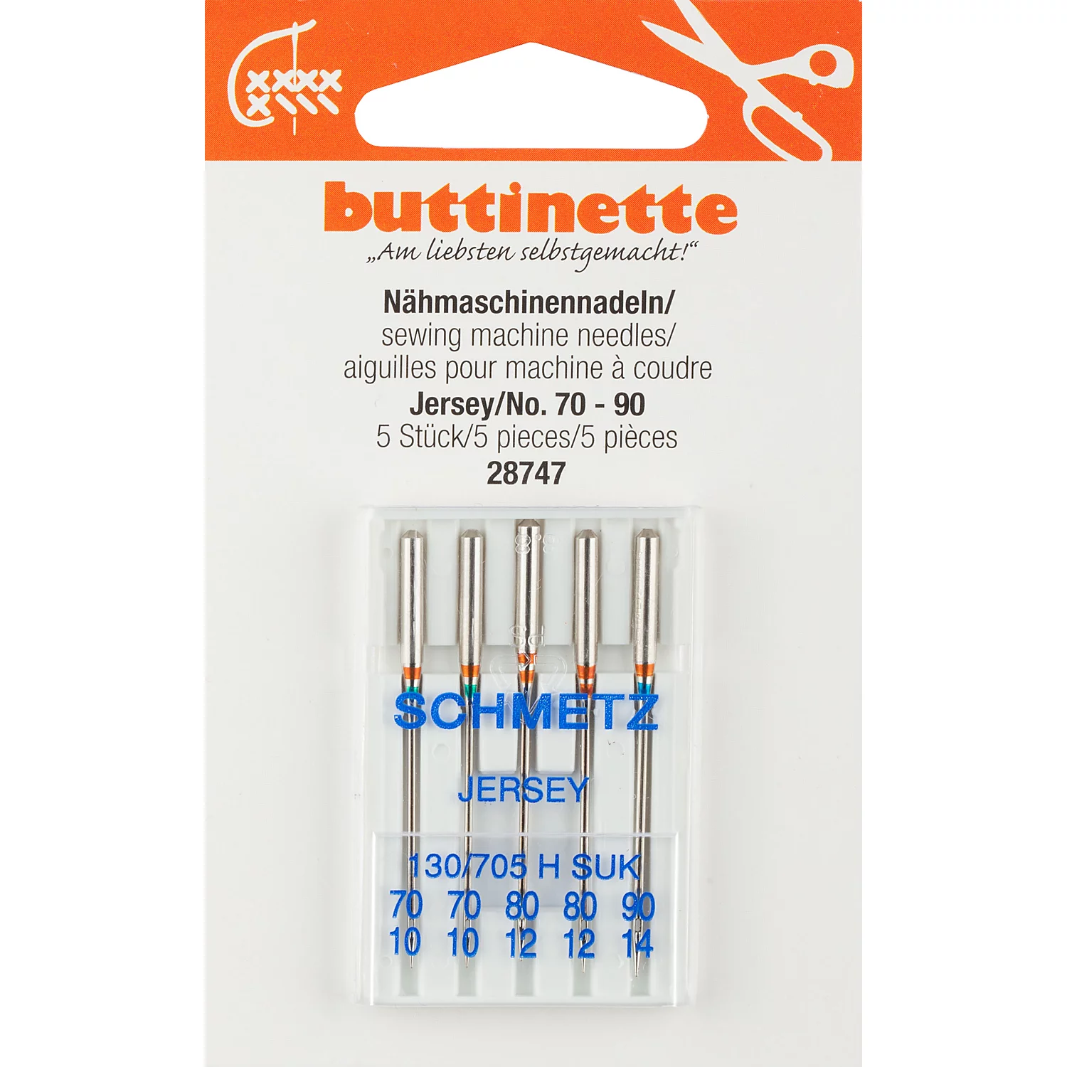 buttinette Aiguilles pour machine à coudre "jersey