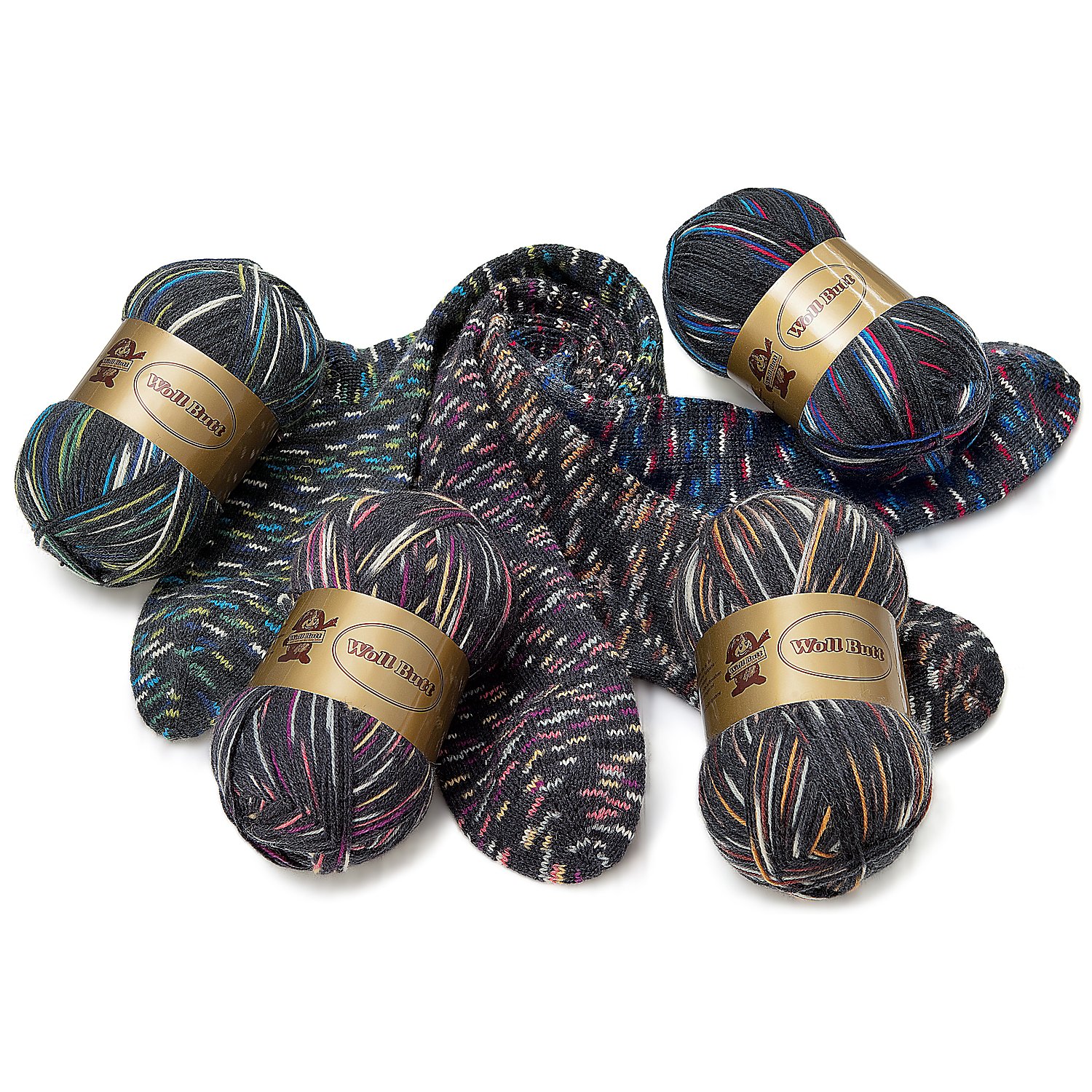 Pack de laine à chaussettes Woll Butt "spots", 400 g