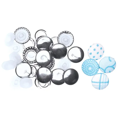 buttinette Boutons à recouvrir, 15 mm Ø, 15 pièces