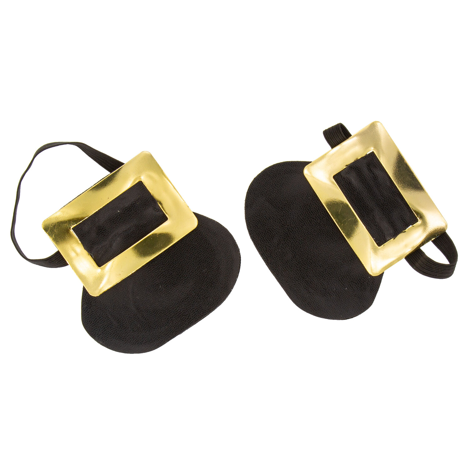 Boucles de chaussure, doré/noir