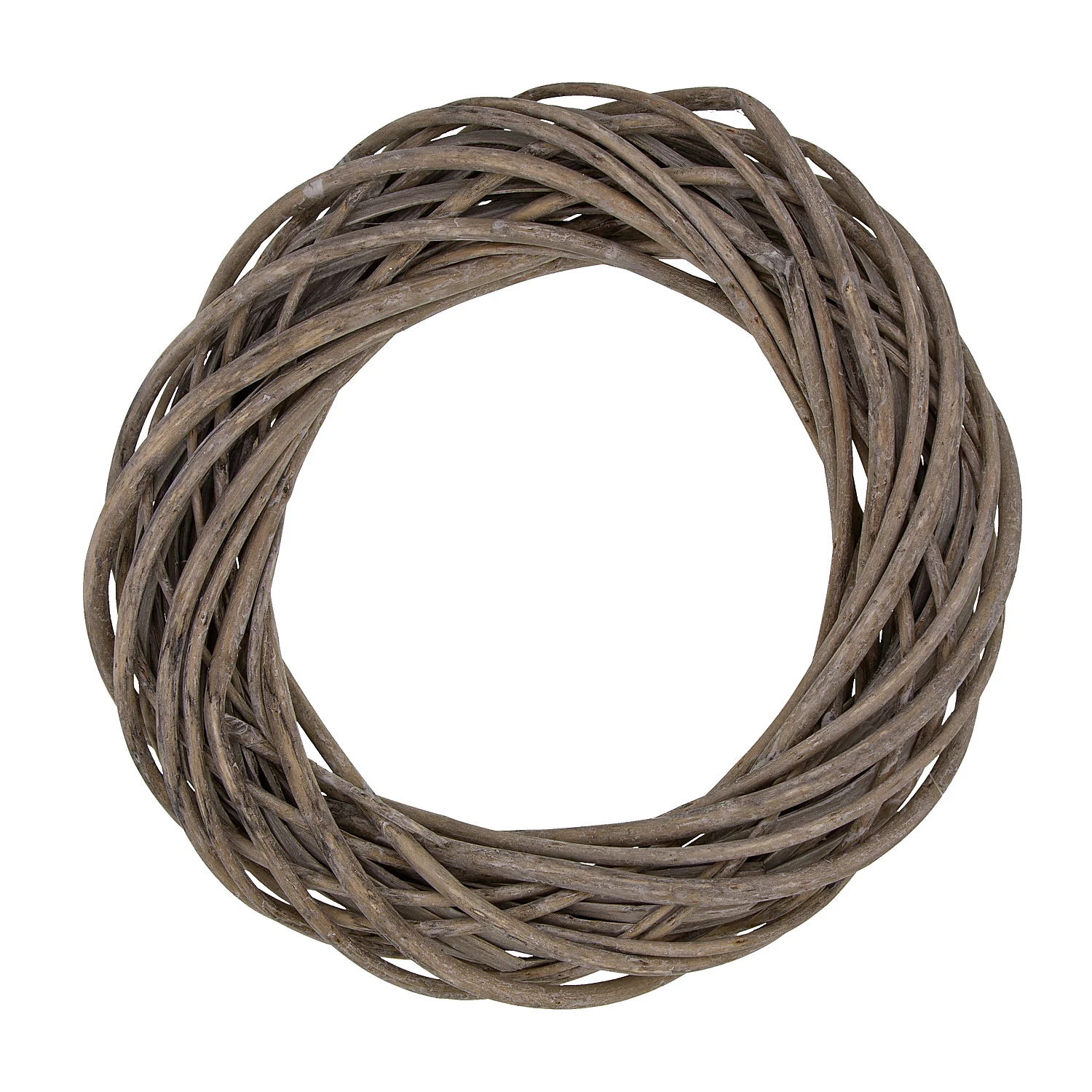 Couronne en osier, gris, 20 cm Ø