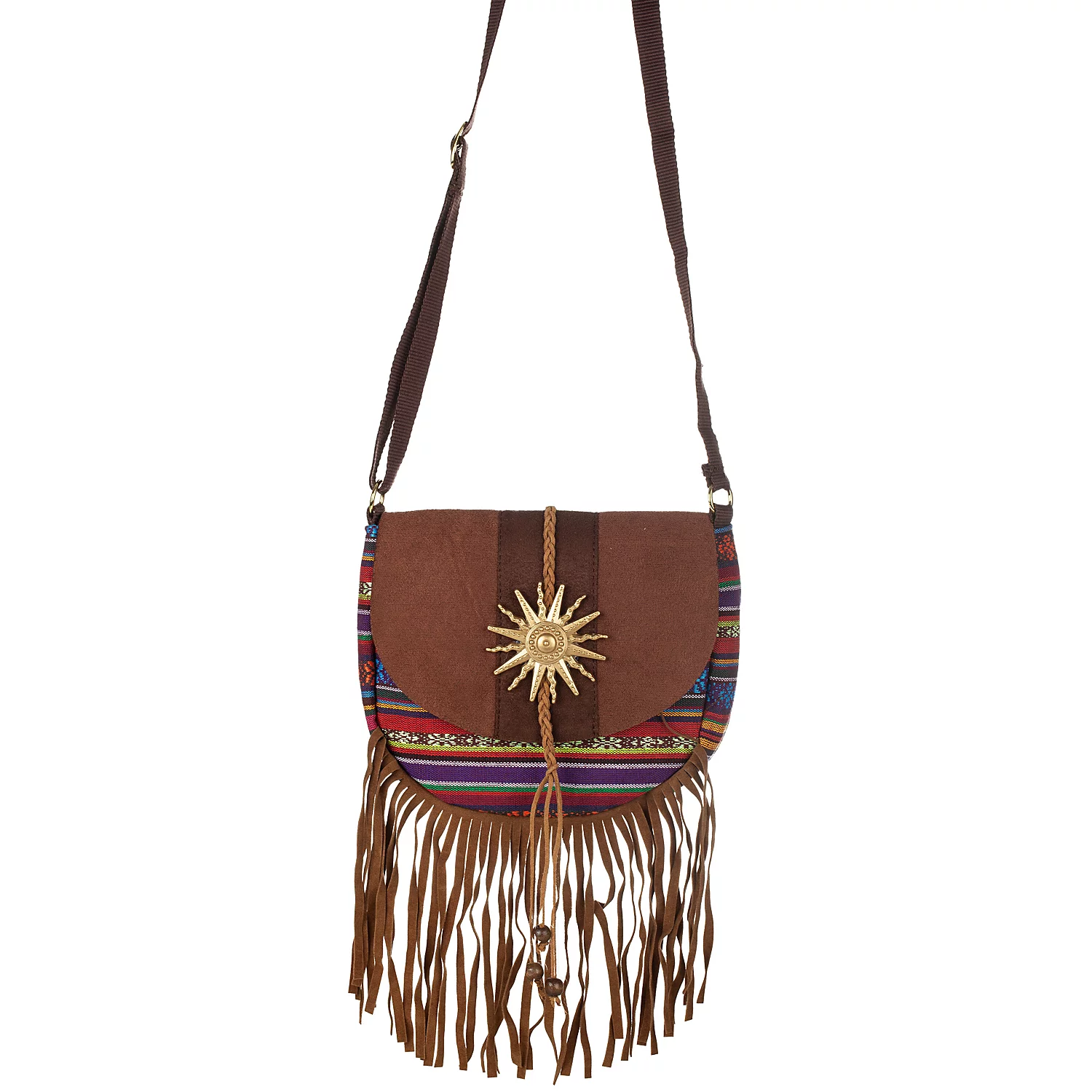 Sac à main "hippie", marron